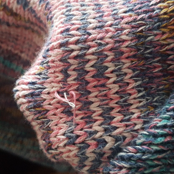 GAP 100% Cotton Women's Marl Knit Boat Neck Sweater Multicolour Size XL - Picture 12 of 15